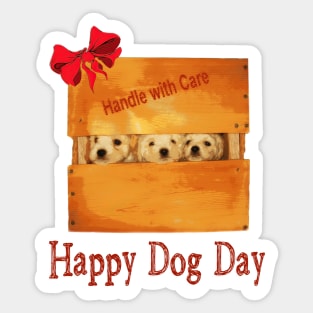 Happy Valentine Dog Lover Day French Poodle Sticker